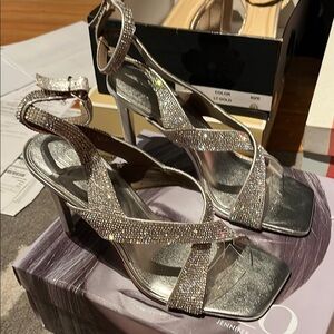 Jennifer Lopez Silver Glamorous Heels